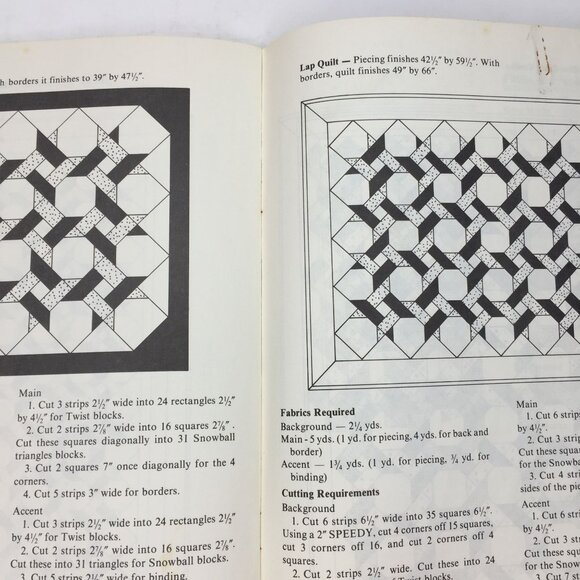 Vintage 1986 Template-Free Quiltmaking Trudie Hughes Quilting Pattern Ideas Book - Picture 9 of 11